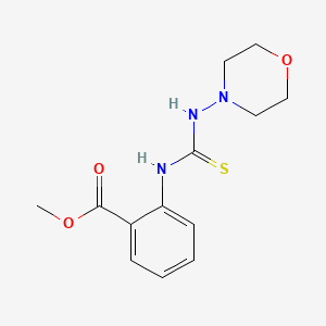 molecular formula C13H17N3O3S B2907626 methyl 2-{[(morpholin-4-yl)carbamothioyl]amino}benzoate CAS No. 440121-03-9
