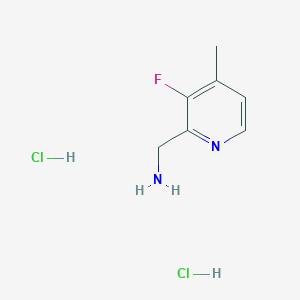 molecular formula C7H11Cl2FN2 B2907667 (3-fluoro-4-methylpyridin-2-yl)methanamine dihydrochloride CAS No. 312905-00-3