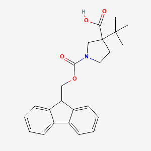 3-Tert-butyl-1-(9H-fluoren-9-ylmethoxycarbonyl)pyrrolidine-3-carboxylic acid