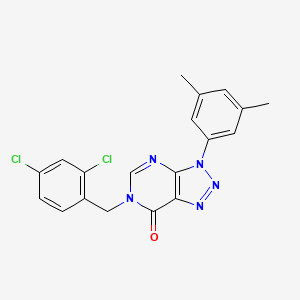 6-[(2,4-Dichlorophenyl)methyl]-3-(3,5-dimethylphenyl)triazolo[4,5-d]pyrimidin-7-one