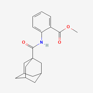molecular formula C19H23NO3 B2907727 methyl 2-(adamantane-1-amido)benzoate CAS No. 62248-27-5