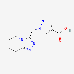 B2907870 1-(5,6,7,8-tetrahydro[1,2,4]triazolo[4,3-a]pyridin-3-ylmethyl)-1H-pyrazole-4-carboxylic acid CAS No. 1174854-06-8