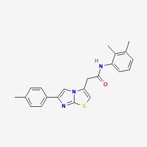 molecular formula C22H21N3OS B2907921 N-(2,3-dimethylphenyl)-2-[6-(4-methylphenyl)imidazo[2,1-b][1,3]thiazol-3-yl]acetamide CAS No. 897463-89-7