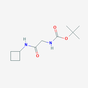 molecular formula C11H20N2O3 B2907980 N-(2-Boc-aminoacetyl)cyclobutylamine CAS No. 1822785-47-6