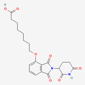 molecular formula C21H24N2O7 B2908002 Thalidomide-O-C7-acid 