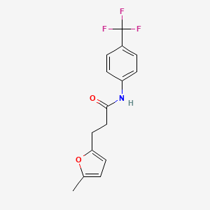 B2908128 3-(5-methylfuran-2-yl)-N-(4-(trifluoromethyl)phenyl)propanamide CAS No. 327075-08-1