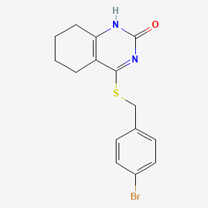 4-((4-bromobenzyl)thio)-5,6,7,8-tetrahydroquinazolin-2(1H)-one