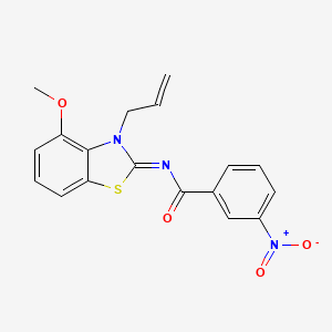 (Z)-N-(3-allyl-4-methoxybenzo[d]thiazol-2(3H)-ylidene)-3-nitrobenzamide