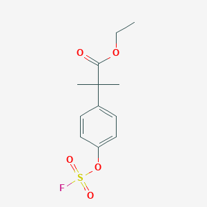 Ethyl 2-(4-fluorosulfonyloxyphenyl)-2-methylpropanoate