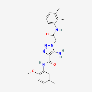 5-amino-1-{2-[(2,3-dimethylphenyl)amino]-2-oxoethyl}-N-(2-methoxy-5-methylphenyl)-1H-1,2,3-triazole-4-carboxamide