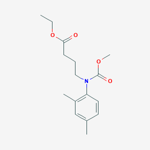 molecular formula C16H23NO4 B2908270 Ethyl 4-((2,4-dimethylphenyl)(methoxycarbonyl)amino)butanoate CAS No. 1643803-26-2
