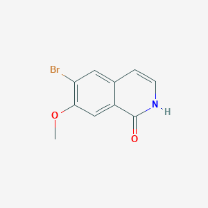 molecular formula C10H8BrNO2 B2908338 6-Bromo-7-methoxyisoquinolin-1(2H)-one CAS No. 758710-73-5