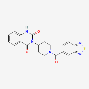 3-(1-(benzo[c][1,2,5]thiadiazole-5-carbonyl)piperidin-4-yl)quinazoline-2,4(1H,3H)-dione