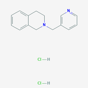 molecular formula C15H18Cl2N2 B2908348 2-(Pyridin-3-ylmethyl)-1,2,3,4-tetrahydroisoquinoline dihydrochloride CAS No. 2034295-11-7
