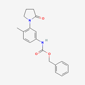 Benzyl (4-methyl-3-(2-oxopyrrolidin-1-yl)phenyl)carbamate