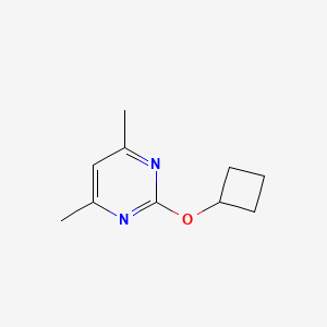 B2908377 2-Cyclobutoxy-4,6-dimethylpyrimidine CAS No. 2175978-62-6