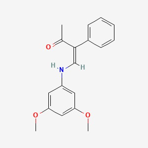 4-(3,5-Dimethoxyanilino)-3-phenyl-3-buten-2-one