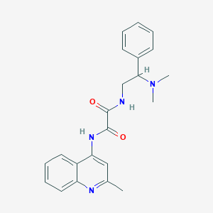 N1-(2-(dimethylamino)-2-phenylethyl)-N2-(2-methylquinolin-4-yl)oxalamide