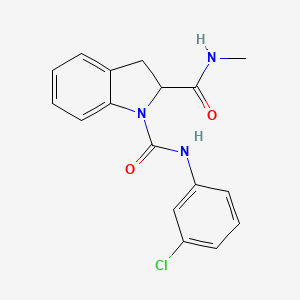 molecular formula C17H16ClN3O2 B2908526 N1-(3-chlorophenyl)-N2-methylindoline-1,2-dicarboxamide CAS No. 1101206-04-5