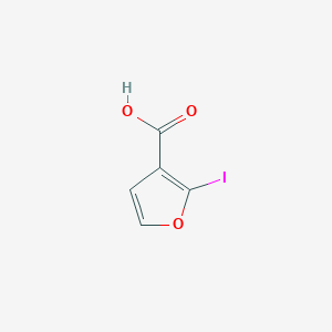 molecular formula C5H3IO3 B2908645 2-Iodofuran-3-carboxylic acid CAS No. 152941-57-6