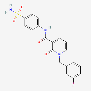 B2908647 1-(3-fluorobenzyl)-2-oxo-N-(4-sulfamoylphenyl)-1,2-dihydropyridine-3-carboxamide CAS No. 946245-89-2