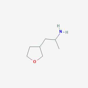 molecular formula C7H15NO B2908652 1-(Oxolan-3-yl)propan-2-amine CAS No. 910389-29-6