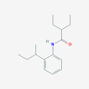 molecular formula C16H25NO B290868 N-[2-(butan-2-yl)phenyl]-2-ethylbutanamide 
