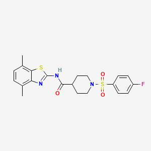 molecular formula C21H22FN3O3S2 B2908685 VU533 