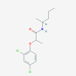 molecular formula C14H19Cl2NO2 B290872 2-(2,4-dichlorophenoxy)-N-(pentan-2-yl)propanamide 