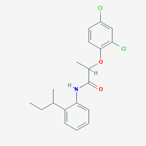 molecular formula C19H21Cl2NO2 B290873 N-[2-(butan-2-yl)phenyl]-2-(2,4-dichlorophenoxy)propanamide 