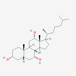 molecular formula C27H48O3 B029088 5beta-Cholestane-3alpha,7alpha,12alpha-triol CAS No. 547-96-6