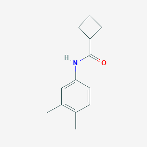 molecular formula C13H17NO B290882 N-(3,4-dimethylphenyl)cyclobutanecarboxamide 