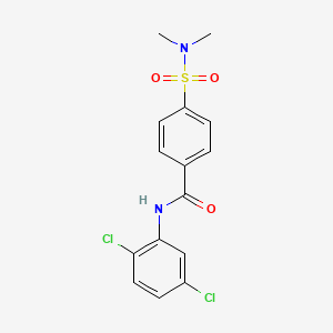 molecular formula C15H14Cl2N2O3S B2908822 N-(2,5-dichlorophenyl)-4-(dimethylsulfamoyl)benzamide CAS No. 312914-37-7