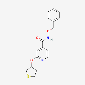 molecular formula C17H18N2O3S B2908839 N-(benzyloxy)-2-((tetrahydrothiophen-3-yl)oxy)isonicotinamide CAS No. 1903022-24-1