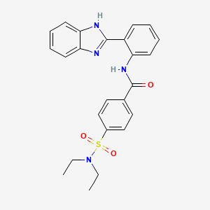 molecular formula C24H24N4O3S B2908842 N-[2-(1H-1,3-BENZODIAZOL-2-YL)PHENYL]-4-(DIETHYLSULFAMOYL)BENZAMIDE CAS No. 313275-16-0