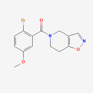 (2-bromo-5-methoxyphenyl)(6,7-dihydroisoxazolo[4,5-c]pyridin-5(4H)-yl)methanone