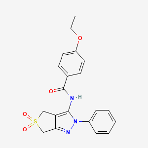 N-(5,5-dioxo-2-phenyl-4,6-dihydrothieno[3,4-c]pyrazol-3-yl)-4-ethoxybenzamide