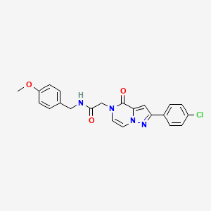 2-[2-(4-chlorophenyl)-4-oxopyrazolo[1,5-a]pyrazin-5(4H)-yl]-N-(4-methoxybenzyl)acetamide