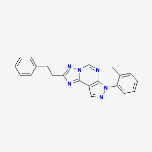 2-phenethyl-7-(o-tolyl)-7H-pyrazolo[4,3-e][1,2,4]triazolo[1,5-c]pyrimidine