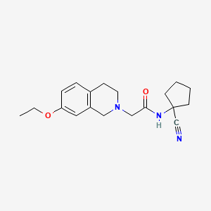 molecular formula C19H25N3O2 B2908982 N-(1-cyanocyclopentyl)-2-(7-ethoxy-1,2,3,4-tetrahydroisoquinolin-2-yl)acetamide CAS No. 1258759-94-2