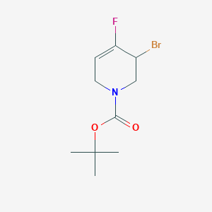 molecular formula C10H15BrFNO2 B2908984 tert-butyl 5-bromo-4-fluoro-5,6-dihydropyridine-1(2H)-carboxylate CAS No. 1881331-83-4