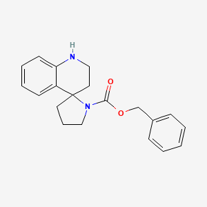 molecular formula C20H22N2O2 B2909051 Benzyl 2',3'-dihydro-1'H-spiro[pyrrolidine-2,4'-quinoline]-1-carboxylate CAS No. 2197056-82-7