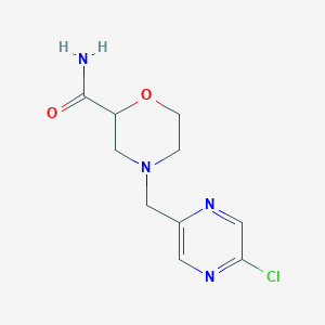 4-[(5-Chloropyrazin-2-yl)methyl]morpholine-2-carboxamide