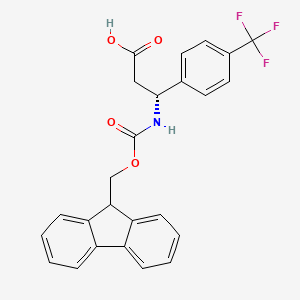 (R)-3-((((9H-Fluoren-9-yl)methoxy)carbonyl)amino)-3-(4-(trifluoromethyl)phenyl)propanoic acid