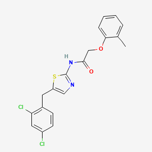 N-(5-(2,4-dichlorobenzyl)thiazol-2-yl)-2-(o-tolyloxy)acetamide