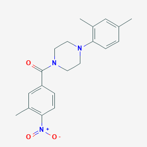 1-(2,4-Dimethylphenyl)-4-(3-methyl-4-nitrobenzoyl)piperazine