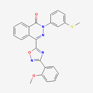 4-[3-(2-methoxyphenyl)-1,2,4-oxadiazol-5-yl]-2-[3-(methylthio)phenyl]phthalazin-1(2H)-one
