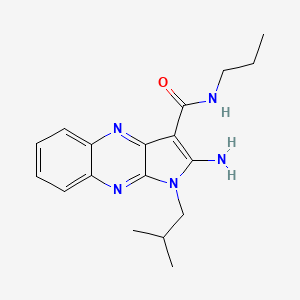 2-amino-1-isobutyl-N-propyl-1H-pyrrolo[2,3-b]quinoxaline-3-carboxamide