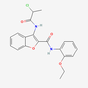 3-(2-chloropropanamido)-N-(2-ethoxyphenyl)benzofuran-2-carboxamide