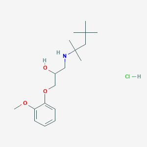1-(2-Methoxyphenoxy)-3-((2,4,4-trimethylpentan-2-yl)amino)propan-2-ol hydrochloride